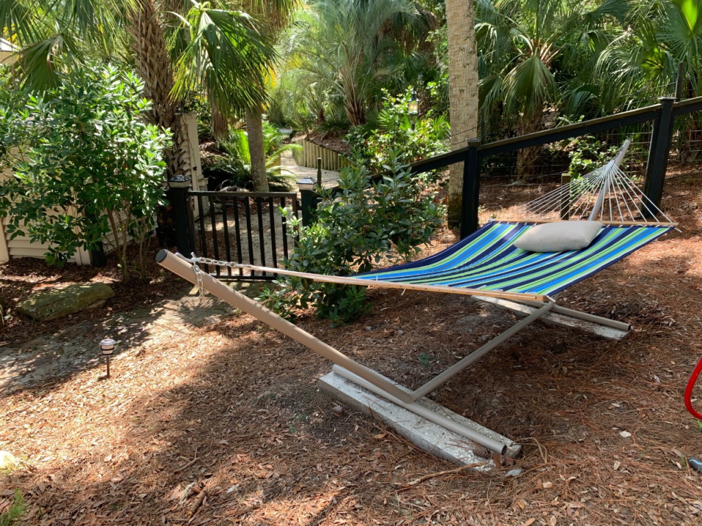 Relaxing hammock in the shade