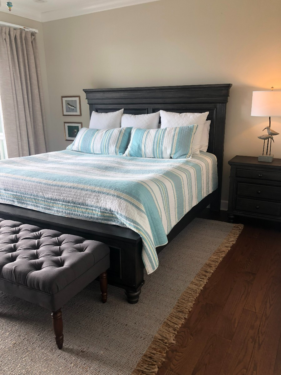 Master bedroom- king size bed