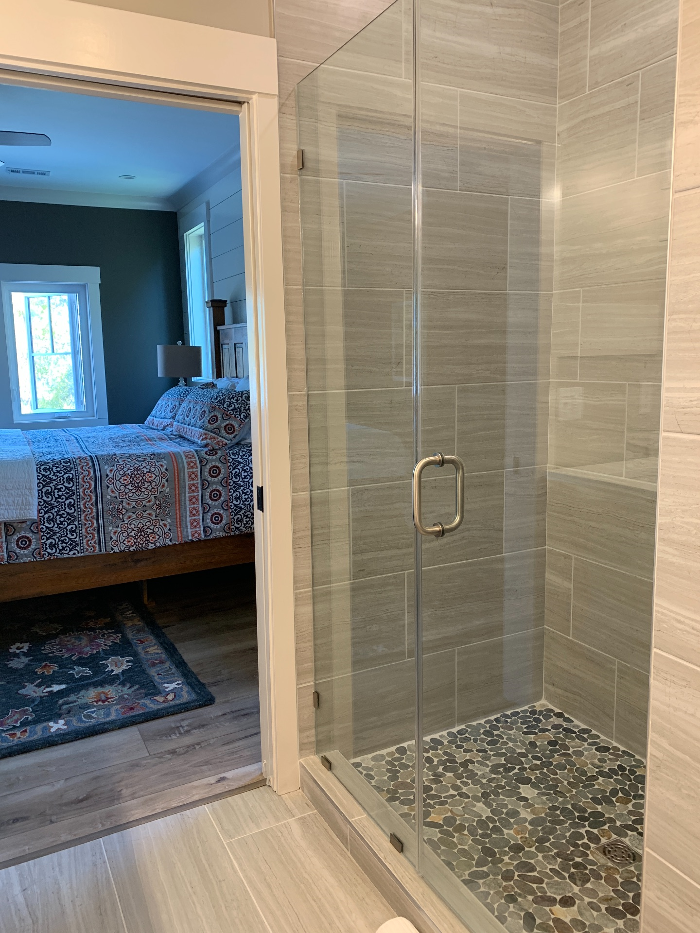 Master bedroom private bath - shower