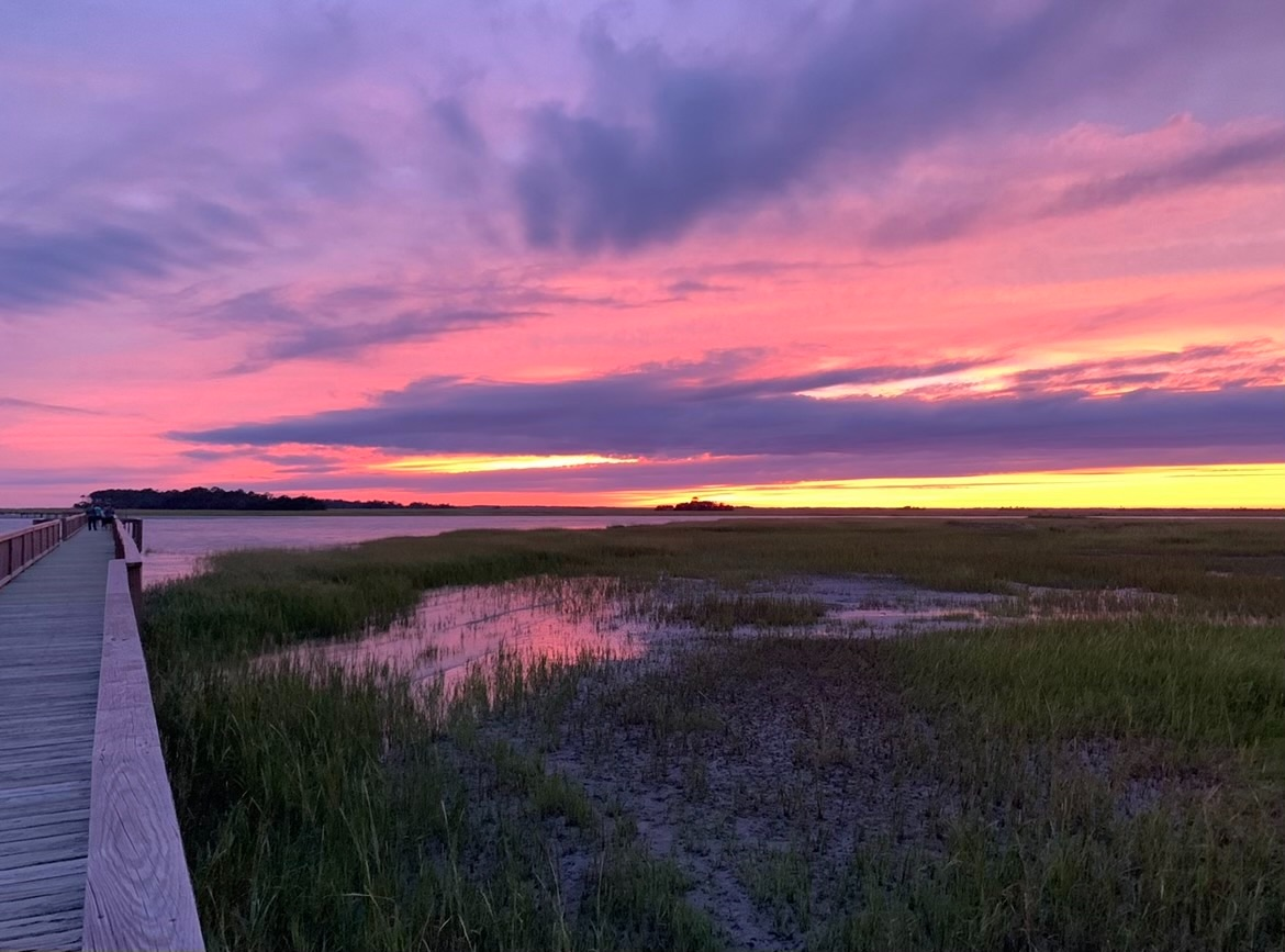Wardle's Landing is a fishing pier on Fripp that is a perfect spot to fish & catch sunset!