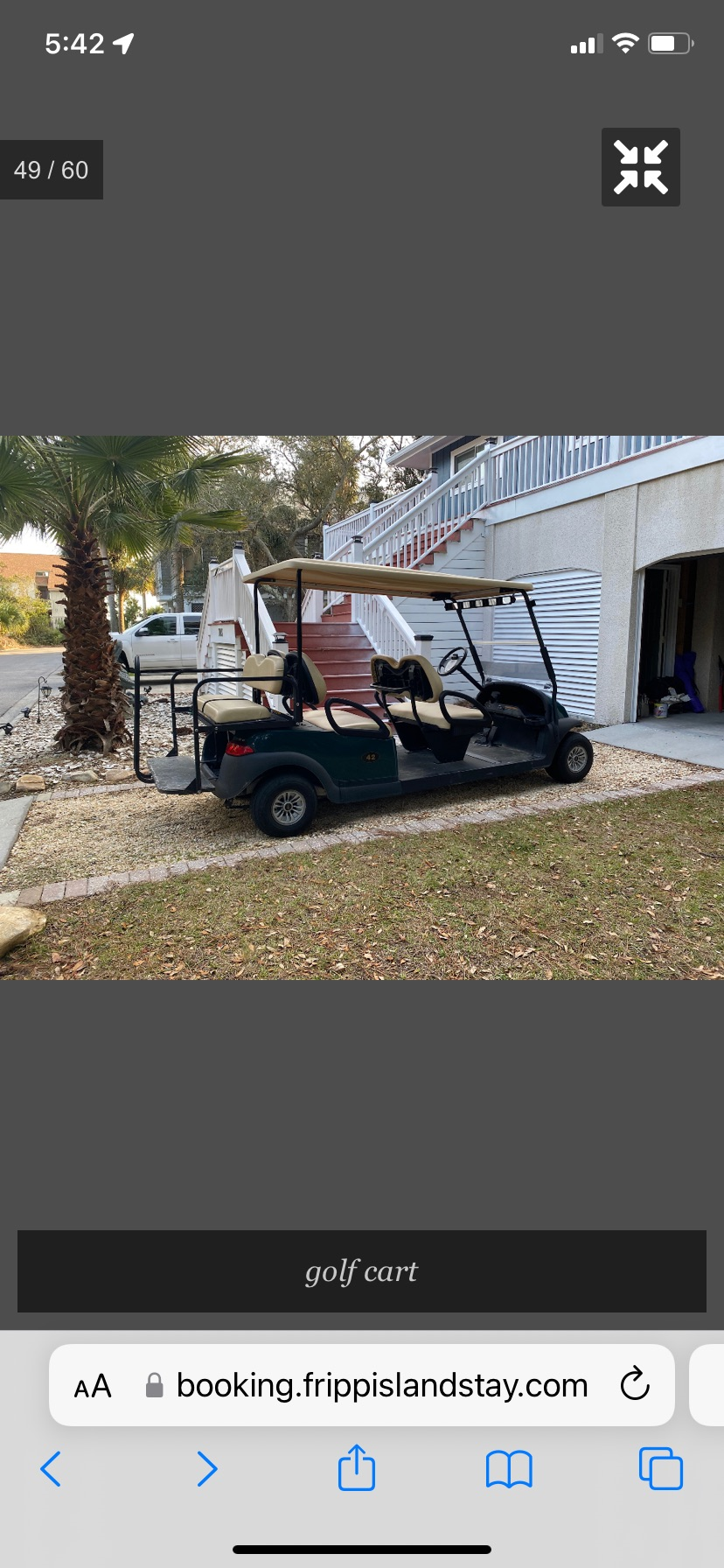 Six seater golf cart